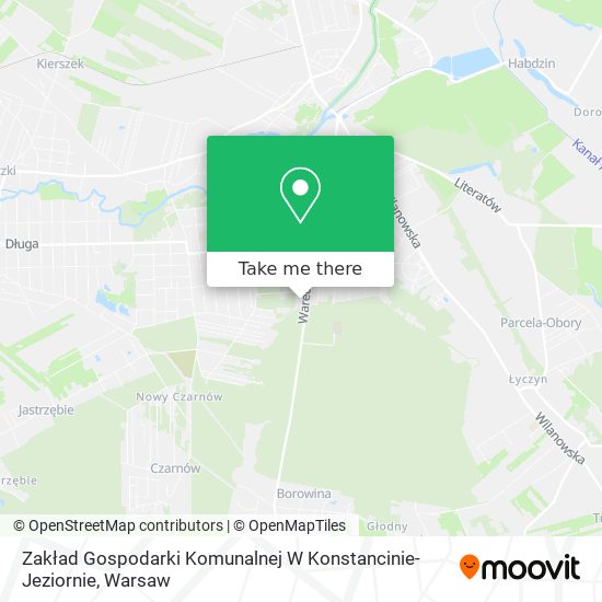 Zakład Gospodarki Komunalnej W Konstancinie-Jeziornie map