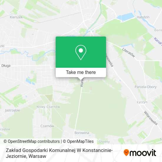 Карта Zakład Gospodarki Komunalnej W Konstancinie-Jeziornie