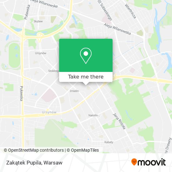 Zakątek Pupila map