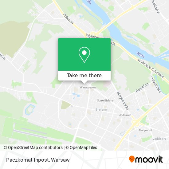 Paczkomat Inpost map