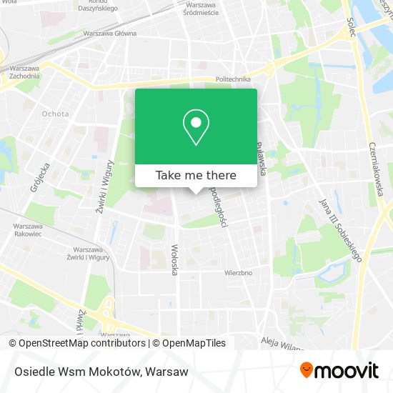 Osiedle Wsm Mokotów map