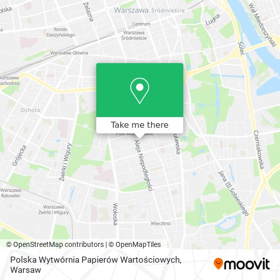 Polska Wytwórnia Papierów Wartościowych map