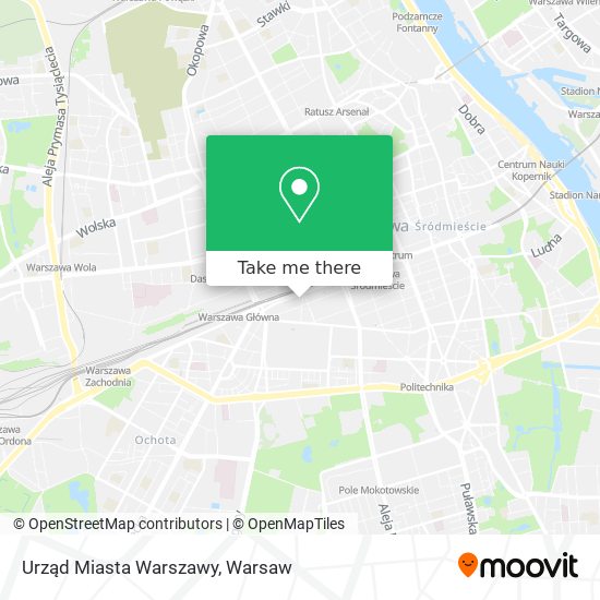 Urząd Miasta Warszawy map