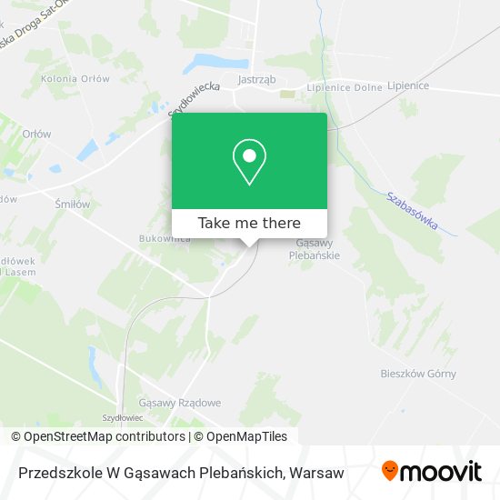 Przedszkole W Gąsawach Plebańskich map