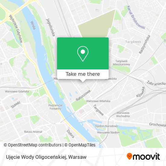 Ujęcie Wody Oligoceńskiej map