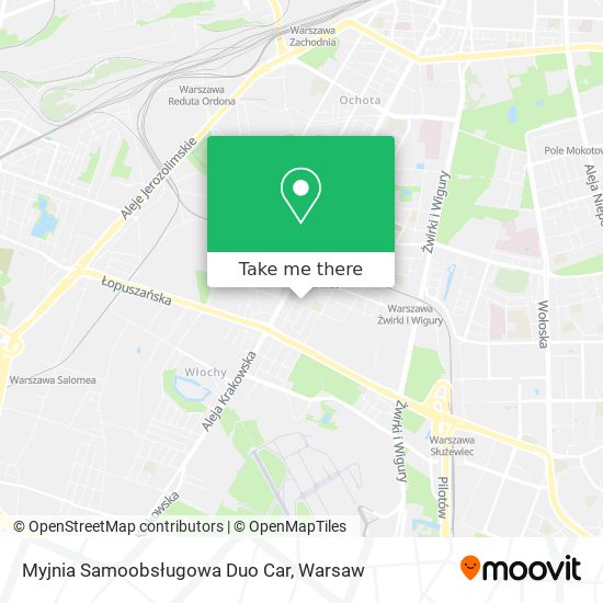 Myjnia Samoobsługowa Duo Car map