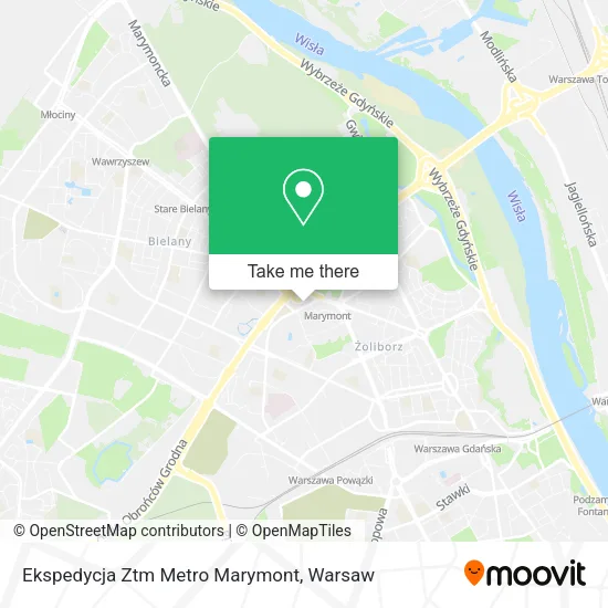 Ekspedycja Ztm Metro Marymont map