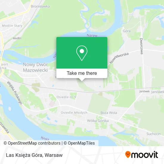 Las Księża Góra map