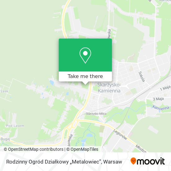 Rodzinny Ogród Działkowy „Metalowiec” map