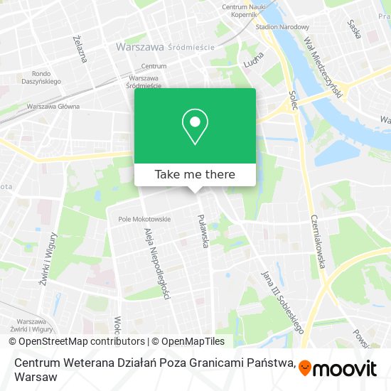 Centrum Weterana Działań Poza Granicami Państwa map