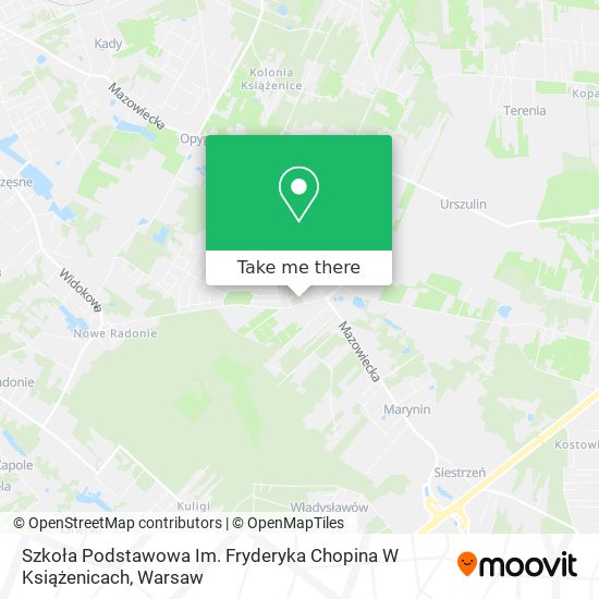 Szkoła Podstawowa Im. Fryderyka Chopina W Książenicach map