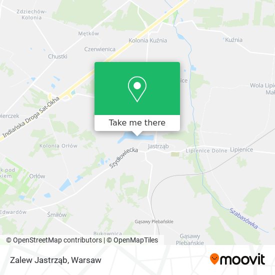 Zalew Jastrząb map