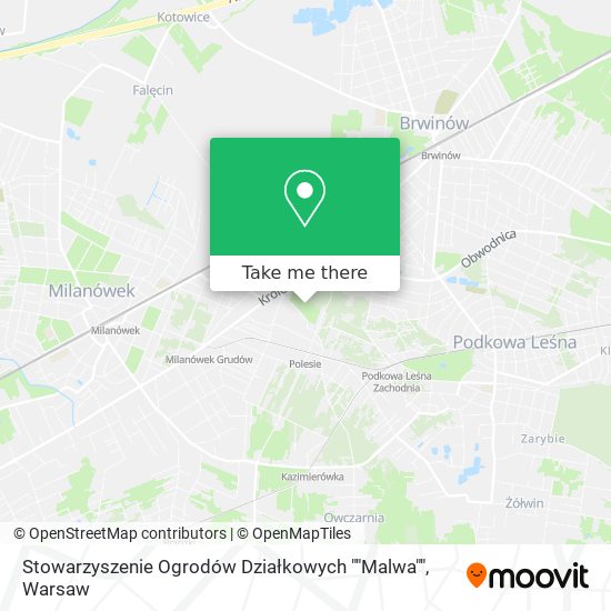 Карта Stowarzyszenie Ogrodów Działkowych ""Malwa""