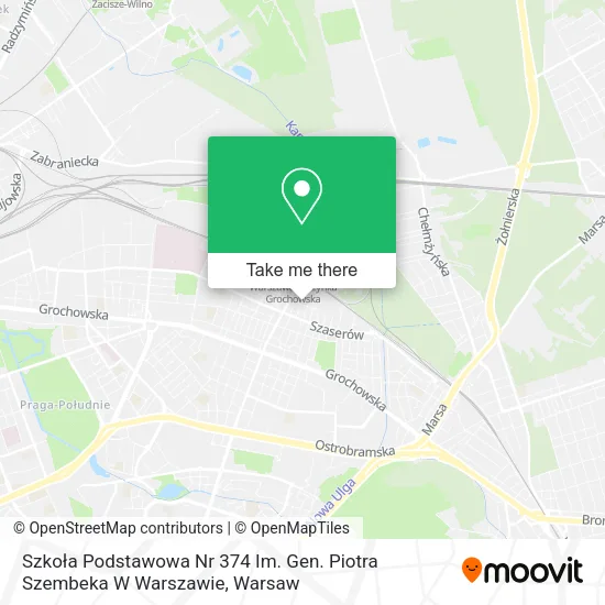 Szkoła Podstawowa Nr 374 Im. Gen. Piotra Szembeka W Warszawie map