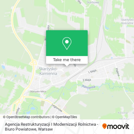 Agencja Restrukturyzacji I Modernizacji Rolnictwa - Biuro Powiatowe map