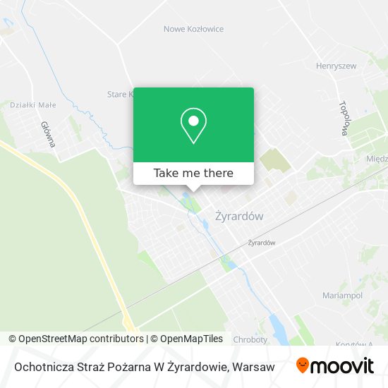 Карта Ochotnicza Straż Pożarna W Żyrardowie