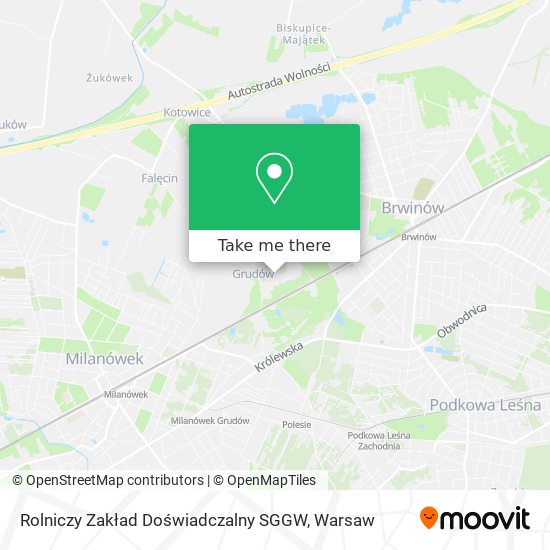 Rolniczy Zakład Doświadczalny SGGW map