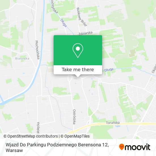 Wjazd Do Parkingu Podziemnego Berensona 12 map