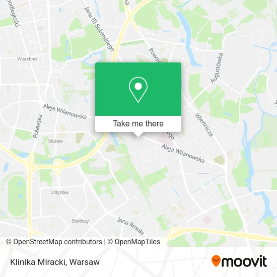 Klinika Miracki map