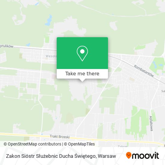 Zakon Sióstr Służebnic Ducha Świętego map