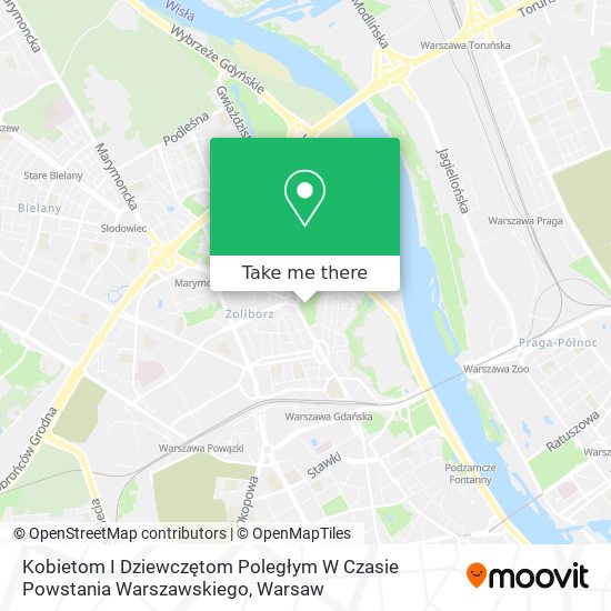 Kobietom I Dziewczętom Poległym W Czasie Powstania Warszawskiego map