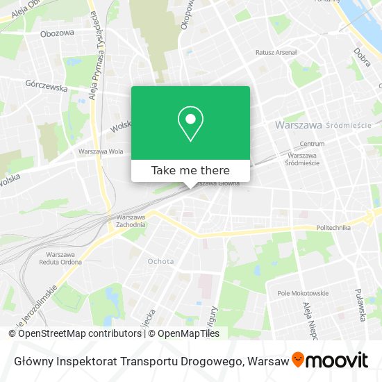 Główny Inspektorat Transportu Drogowego map