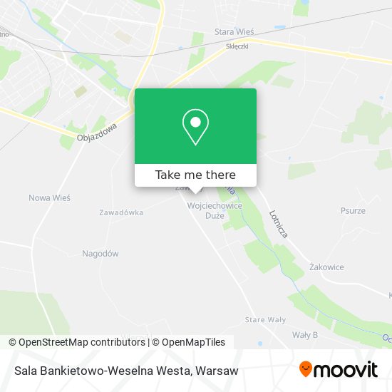 Sala Bankietowo-Weselna Westa map