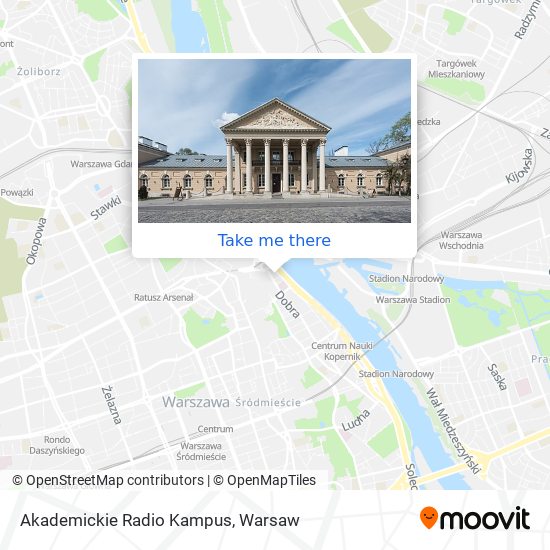 Akademickie Radio Kampus map