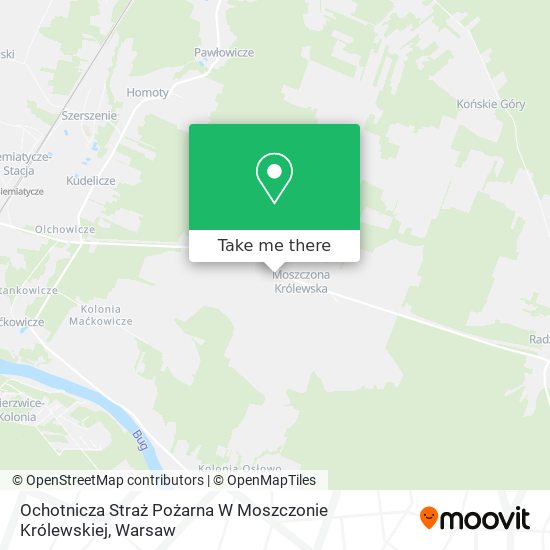 Ochotnicza Straż Pożarna W Moszczonie Królewskiej map