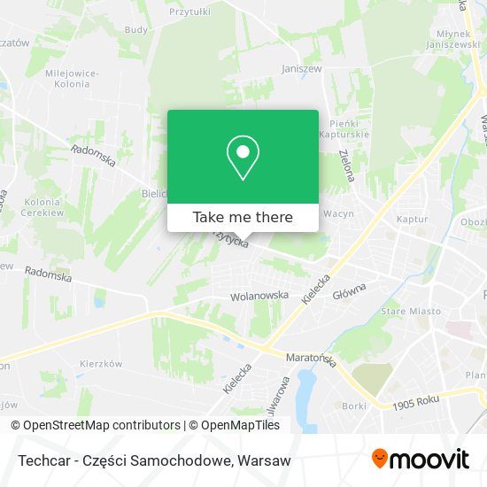 Techcar - Części Samochodowe map