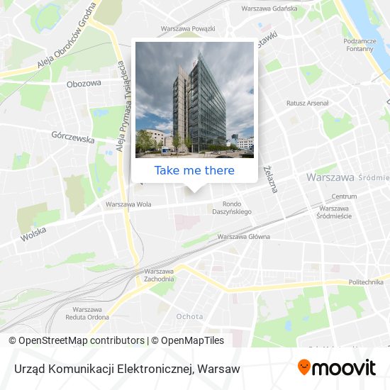 Urząd Komunikacji Elektronicznej map