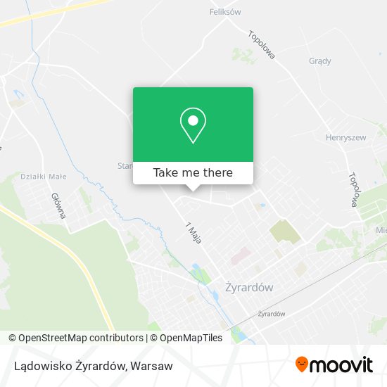 Карта Lądowisko Żyrardów