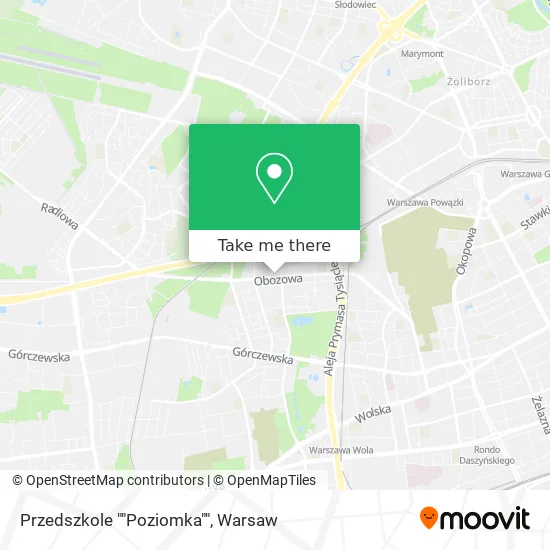 Карта Przedszkole ""Poziomka""