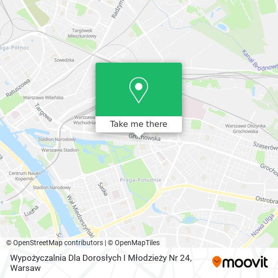 Wypożyczalnia Dla Dorosłych I Młodzieży Nr 24 map