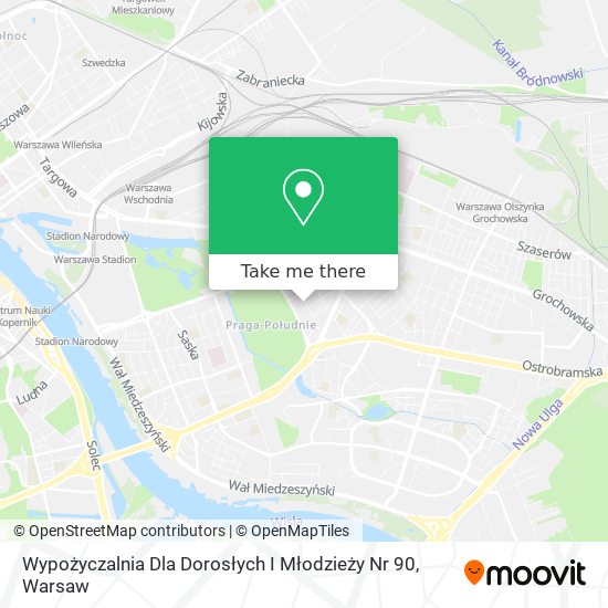 Wypożyczalnia Dla Dorosłych I Młodzieży Nr 90 map