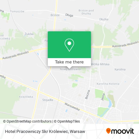 Hotel Pracowniczy Skr Królewiec map