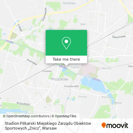 Карта Stadion Piłkarski Miejskiego Zarządu Obiektów Sportowych „Znicz”