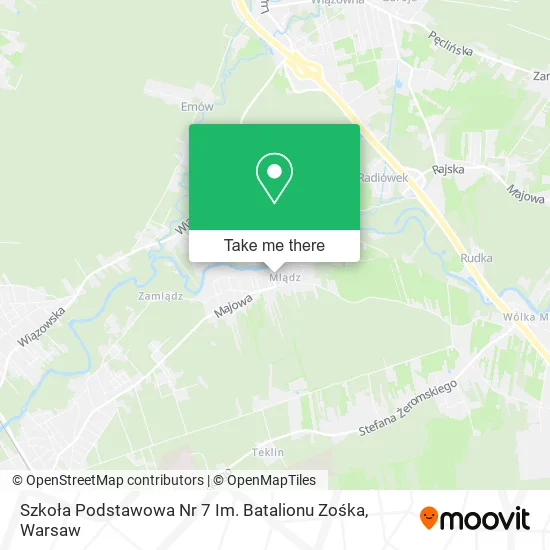 Карта Szkoła Podstawowa Nr 7 Im. Batalionu Zośka