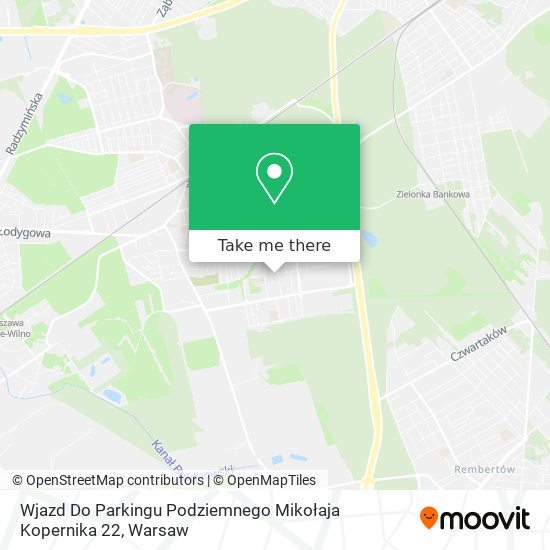 Wjazd Do Parkingu Podziemnego Mikołaja Kopernika 22 map