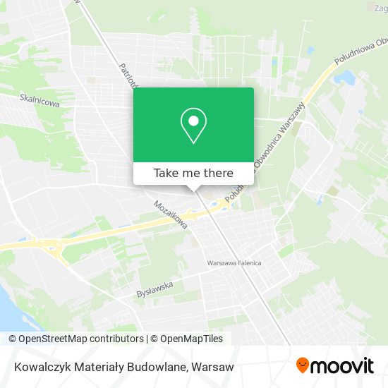 Kowalczyk Materiały Budowlane map