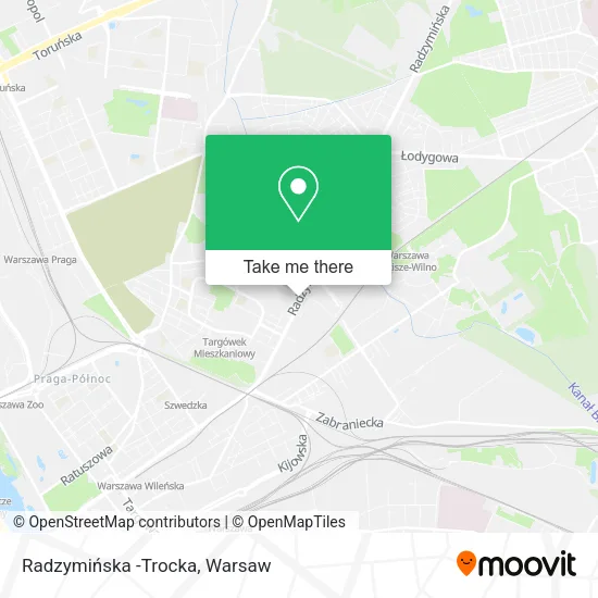 Radzymińska -Trocka map