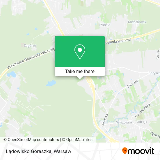Lądowisko Góraszka map
