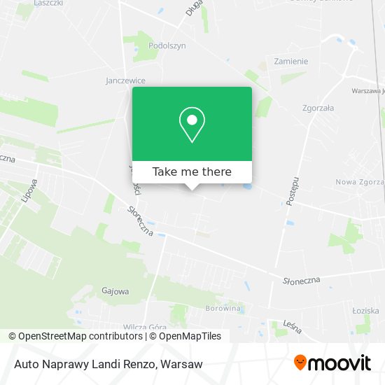 Auto Naprawy Landi Renzo map