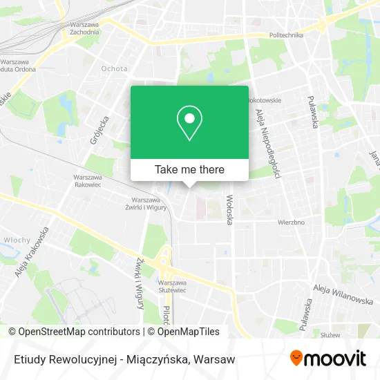 Etiudy Rewolucyjnej - Miączyńska map