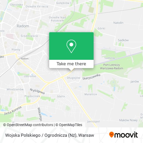 Wojska Polskiego / Ogrodnicza (Nż) map