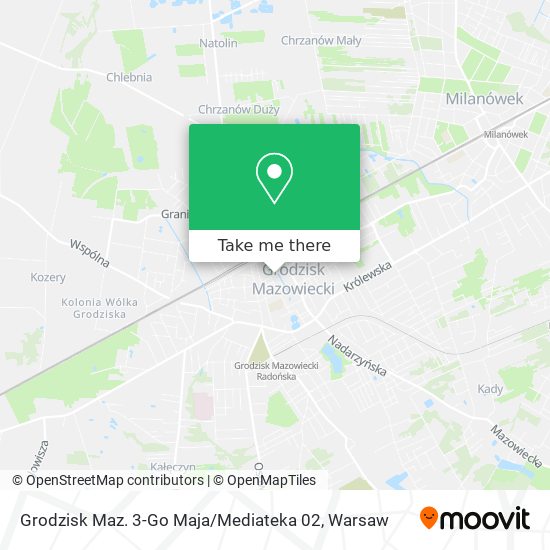 Grodzisk Maz. 3-Go Maja / Mediateka 02 map