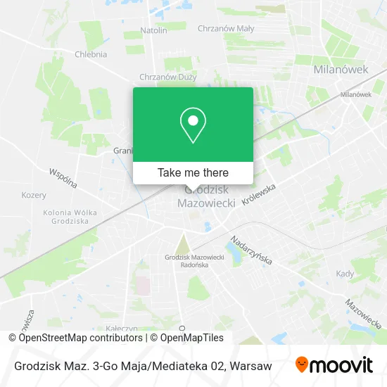 Карта Grodzisk Maz. 3-Go Maja / Mediateka 02