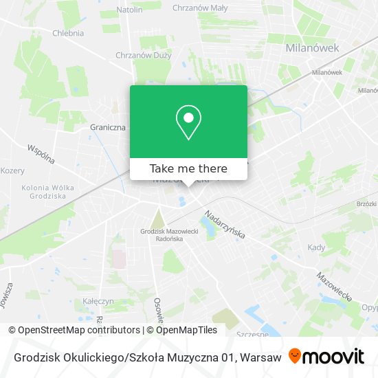 Grodzisk Okulickiego / Szkoła Muzyczna 01 map