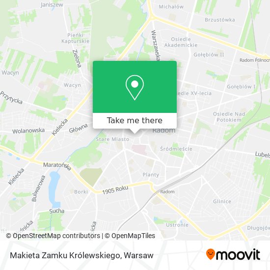 Makieta Zamku Królewskiego map