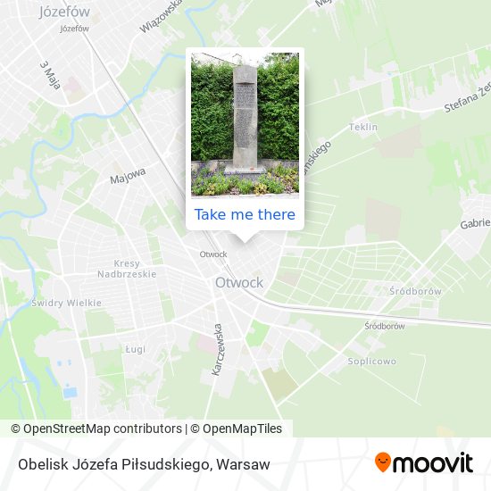 Карта Obelisk Józefa Piłsudskiego